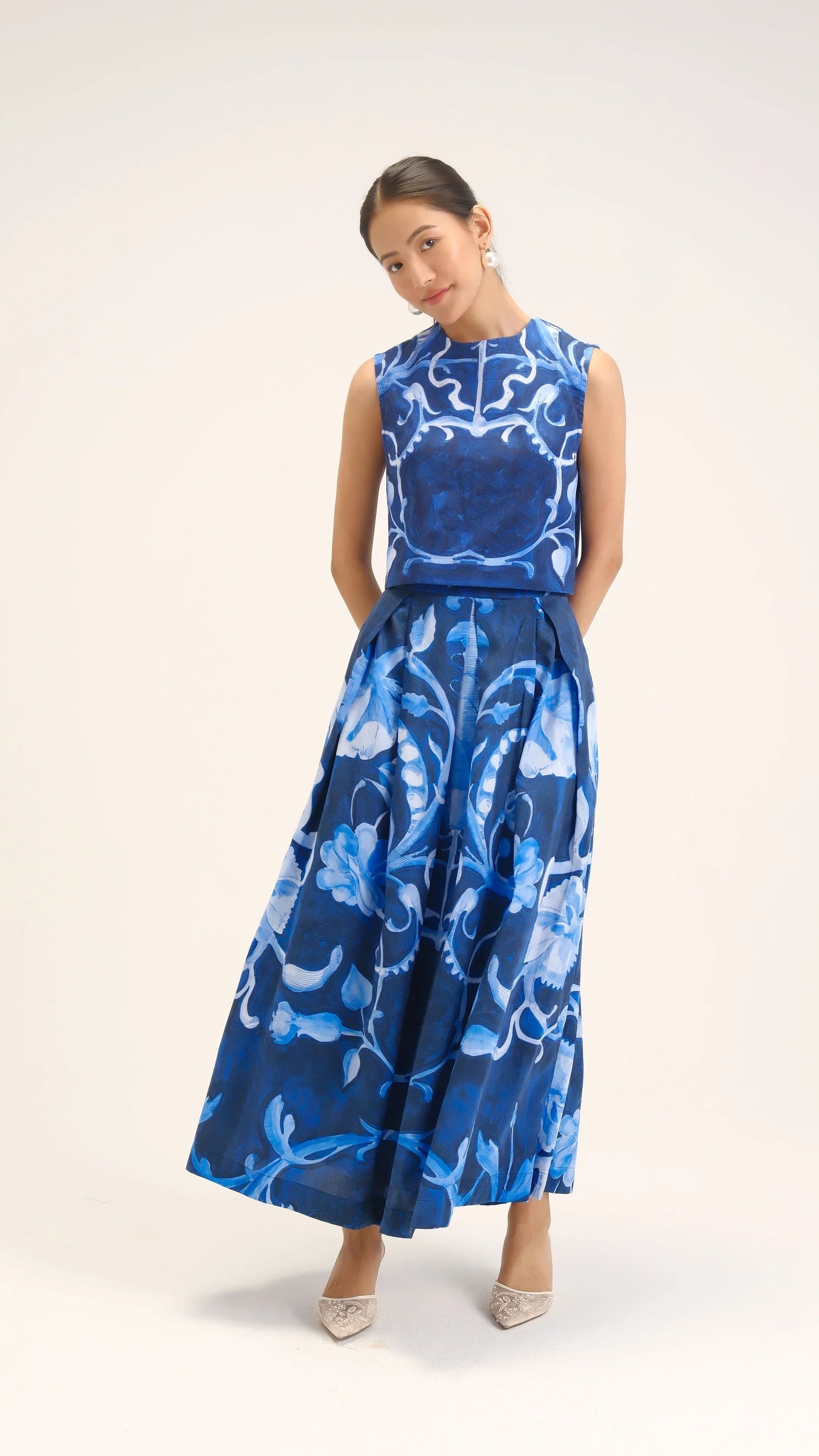 Bilberry Top & Skirt Set