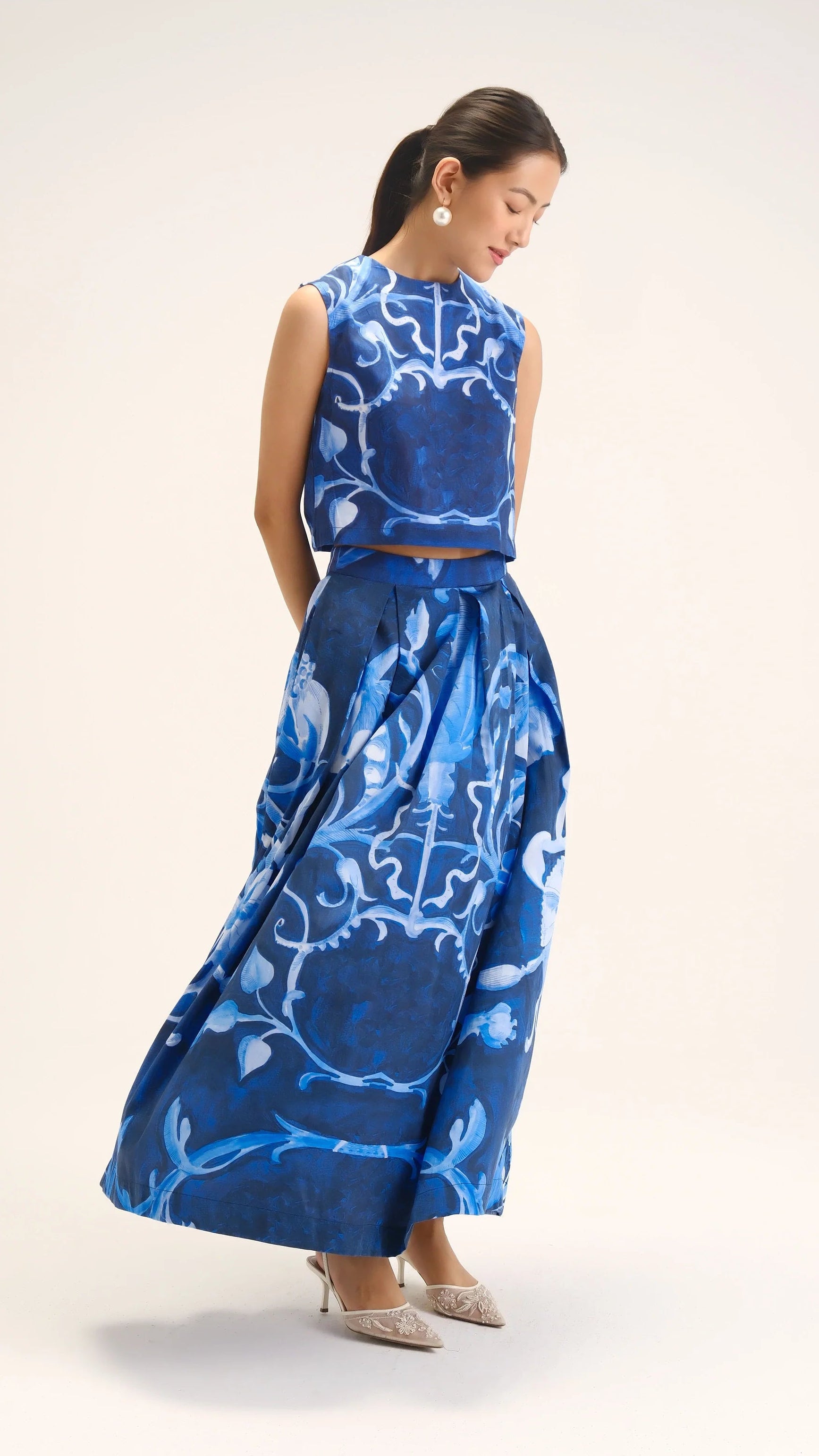 Bilberry Top & Skirt Set