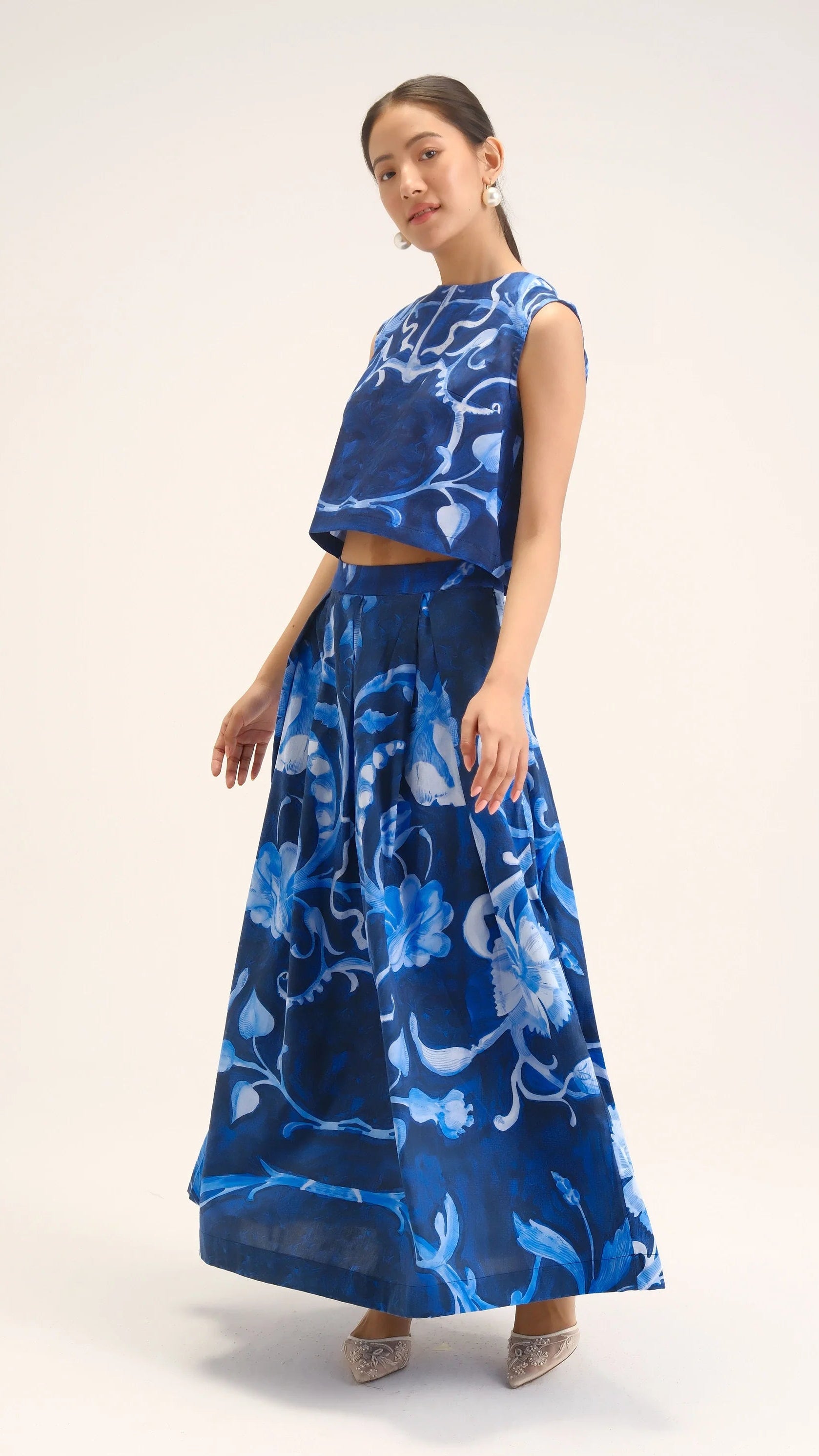 Bilberry Top & Skirt Set