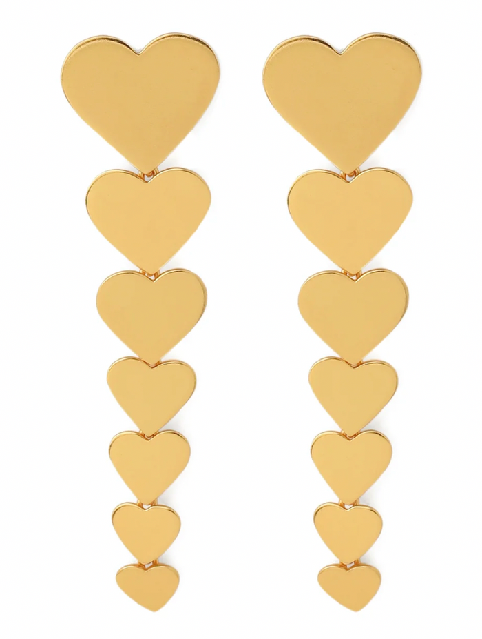 Forever Hearts Earrings_Danglers_22k Gold dipped jewelry