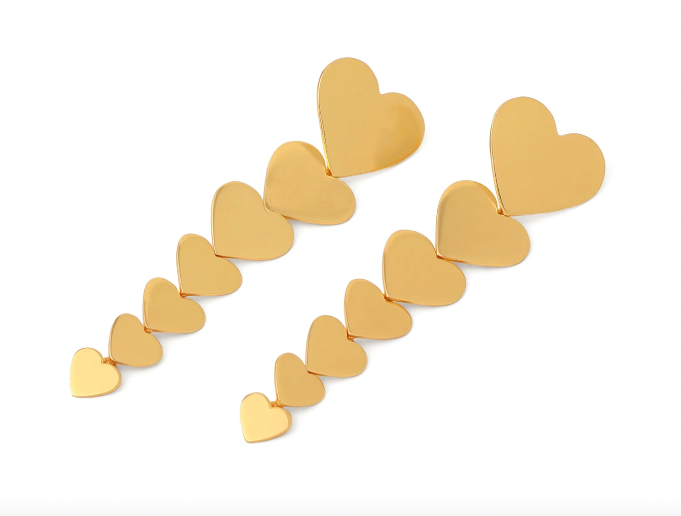 Forever Hearts Earrings_Danglers_22k Gold dipped jewelry