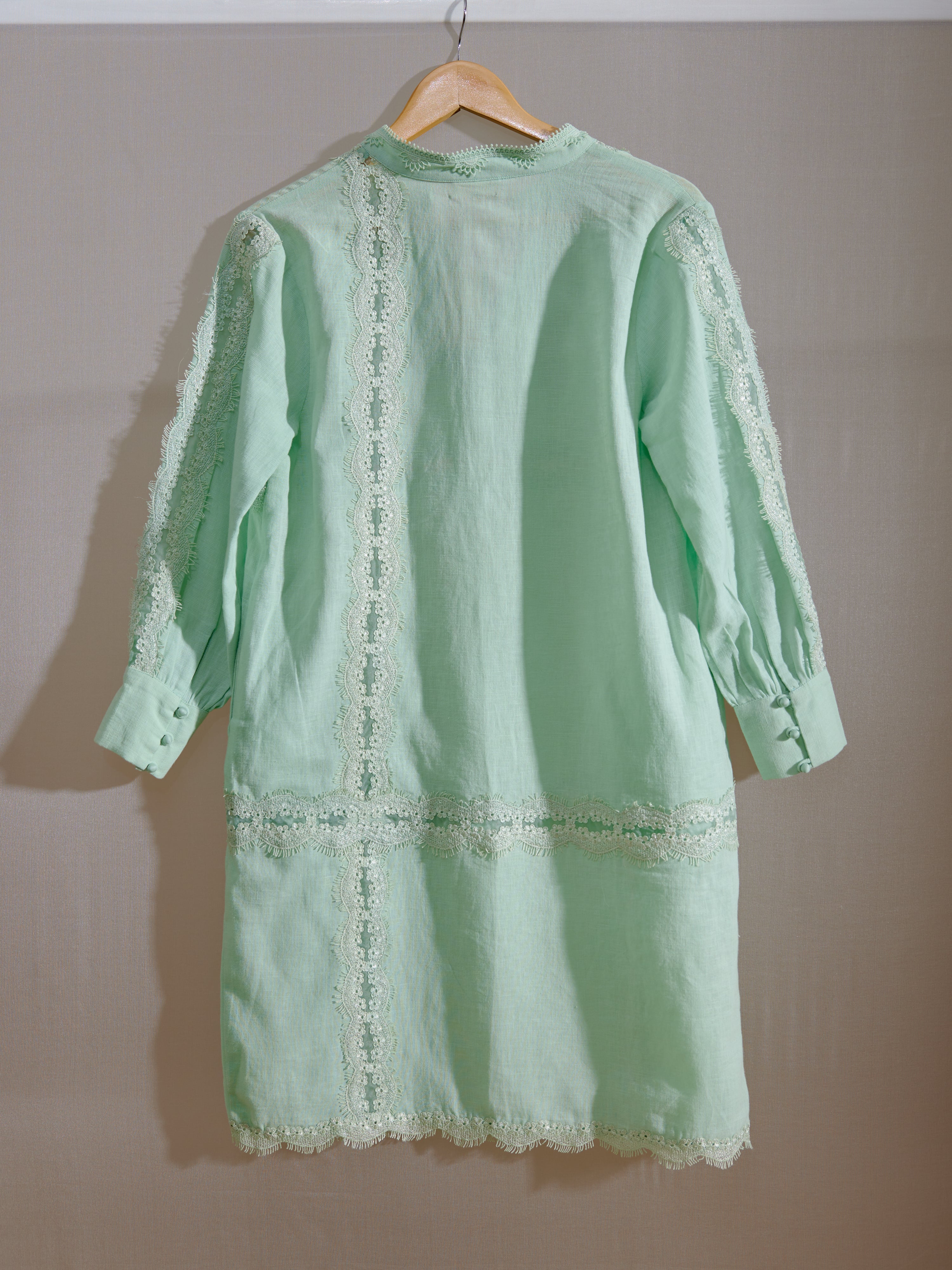 Isa Tunic Dress, Women's knee length lace dress, full back