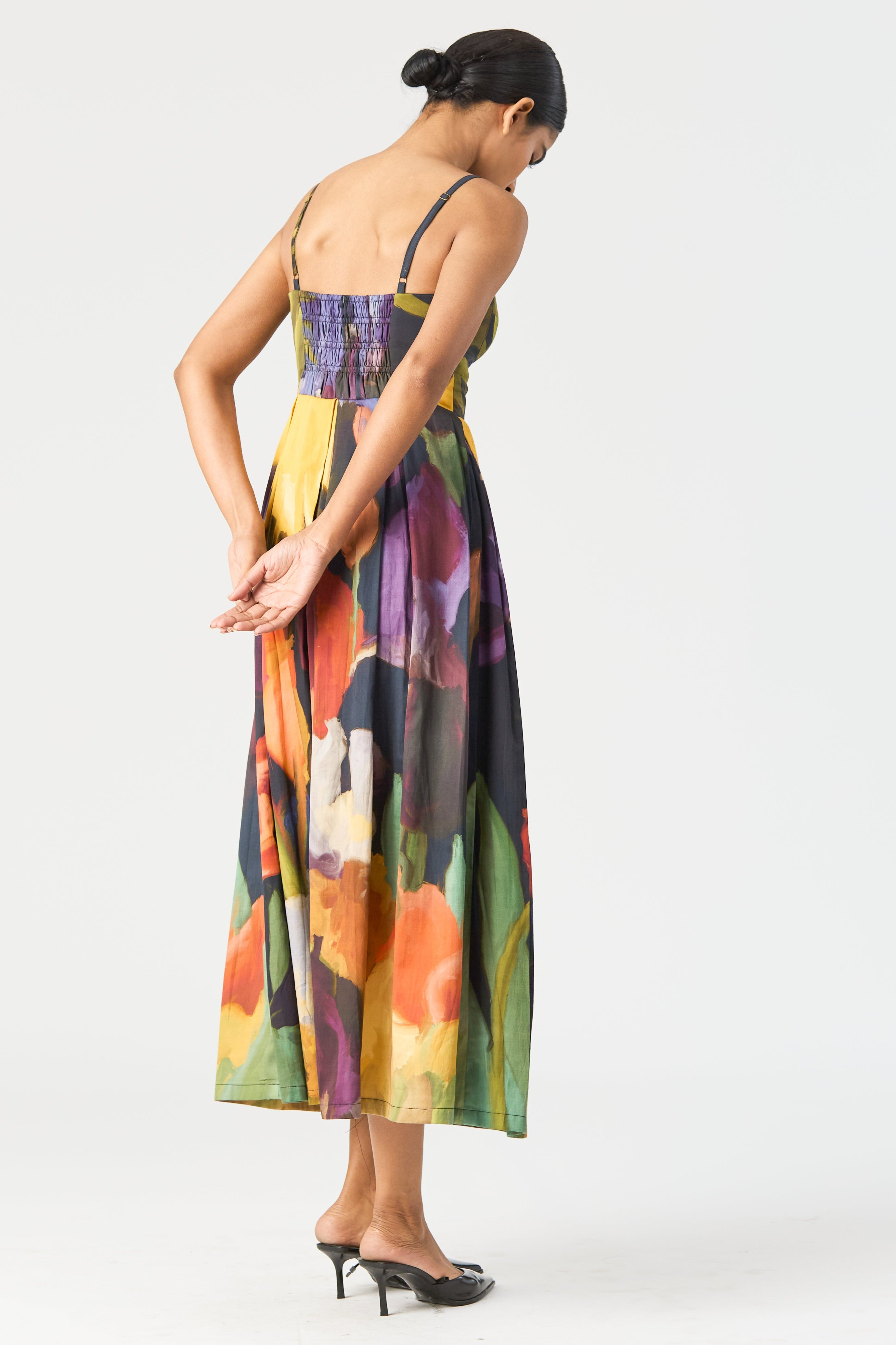 Ivy Bralette Dress, women's midi dress, back