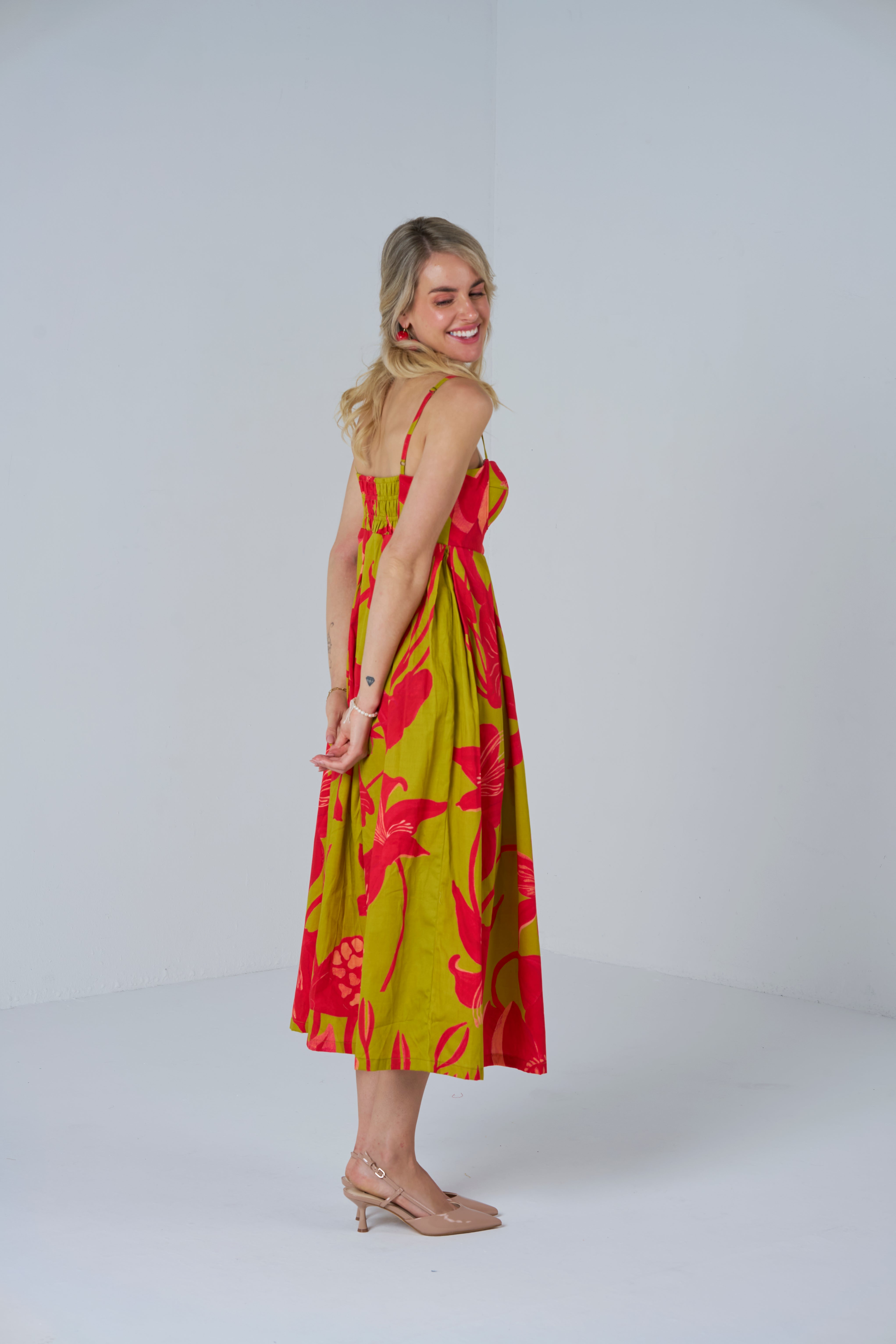 Lian Lime Bralette Dress_midi dress_womens dresses_right side