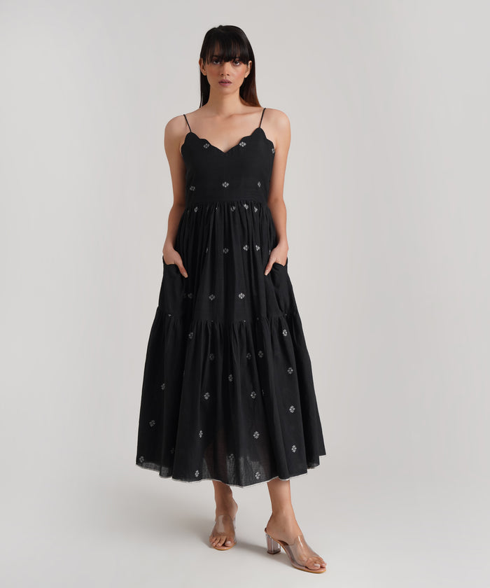 Queens Dress, Women's midi dress, maxi dress, front