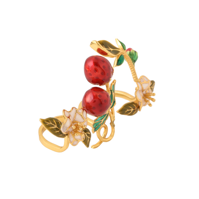 Spring Garden Double Finger Ring_details
