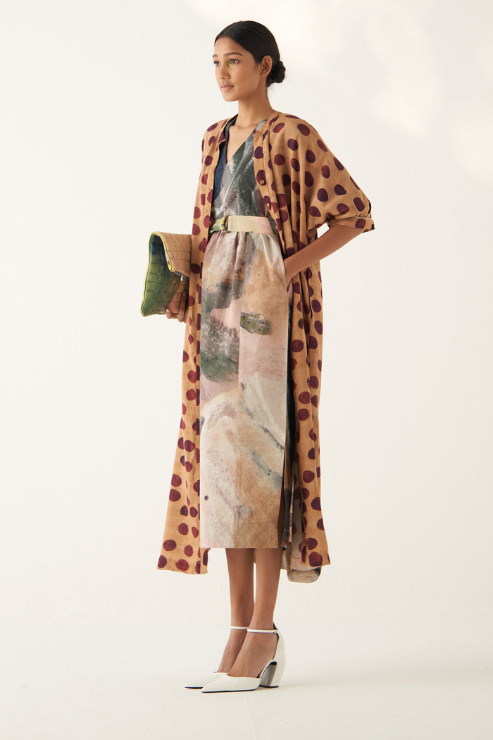 Sundae Polka Aline Tunic Dress, womens dress, left side