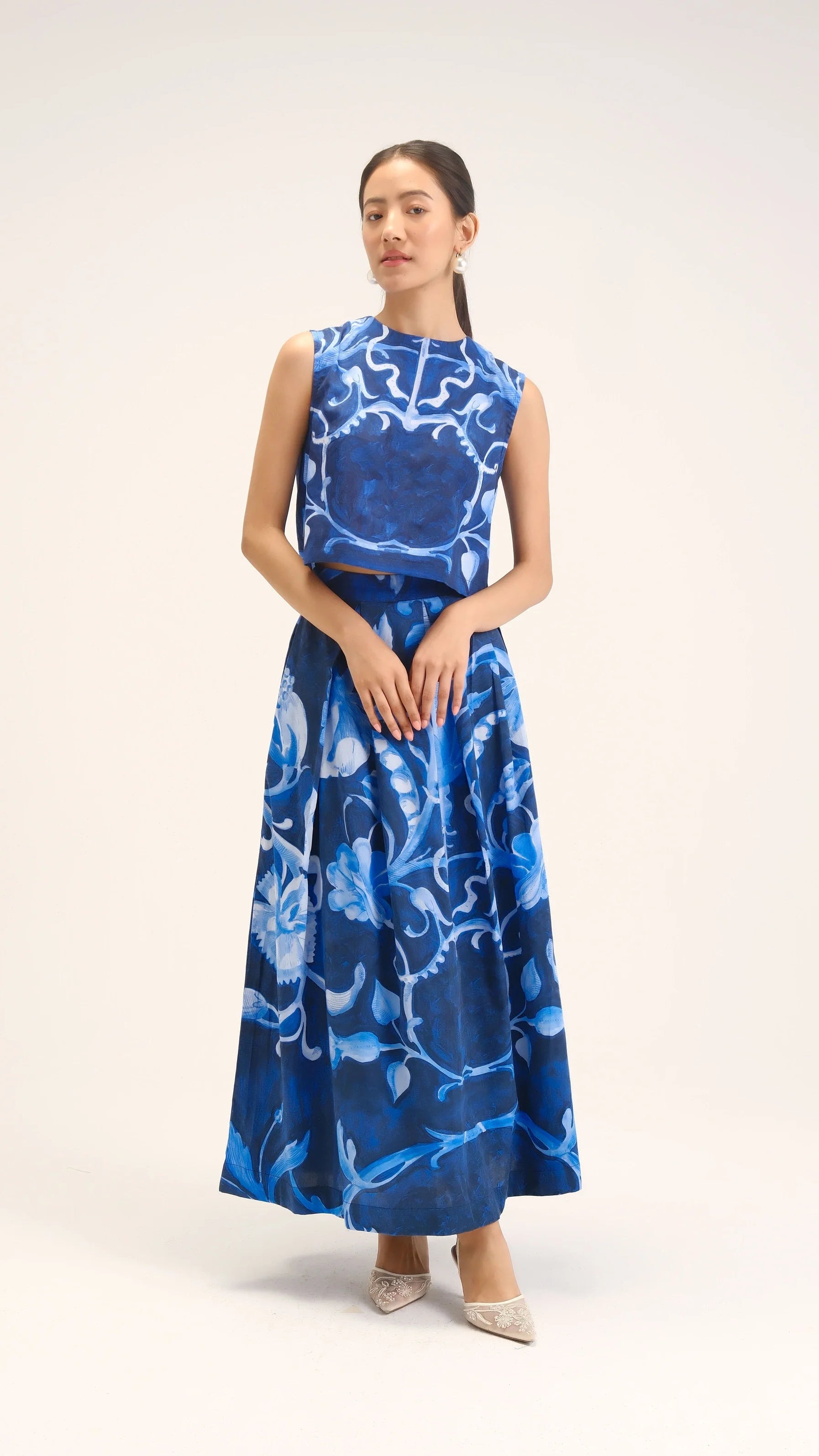 Bilberry Top & Skirt Set