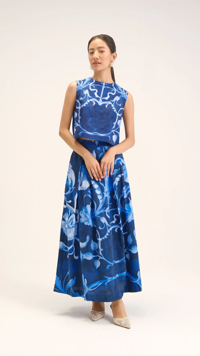 Bilberry Top & Skirt Set