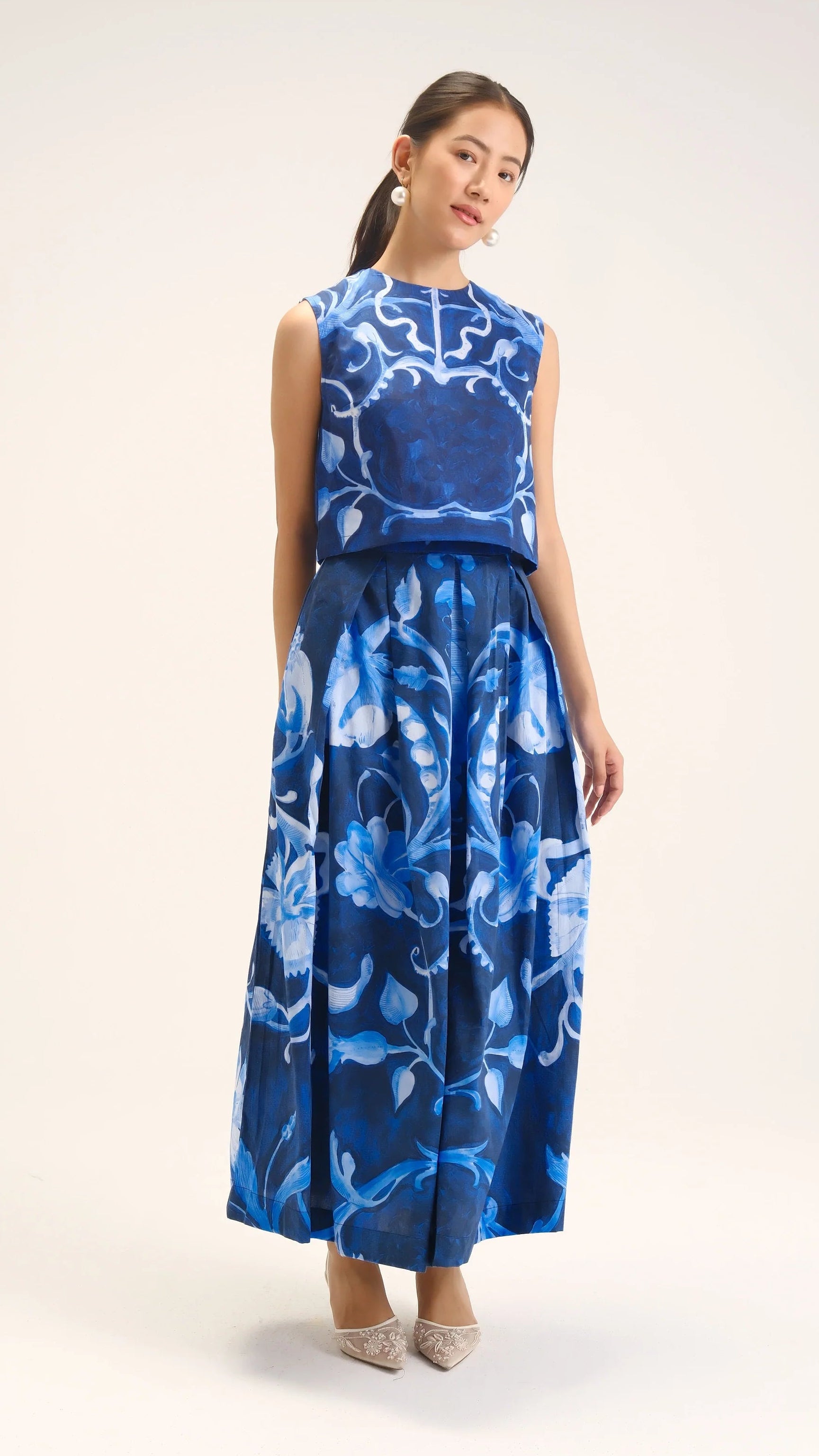 Bilberry Top & Skirt Set