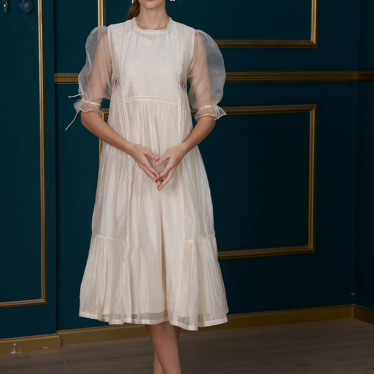 Buy English Rose Embroidery Dress Online in USA | RAIN Buy English Rose Embroidery Dress Online in USA | RAIN