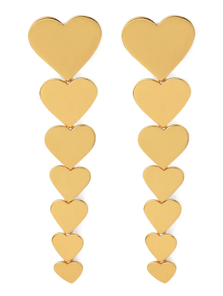 Forever Hearts Earrings_Danglers_22k Gold dipped jewelry