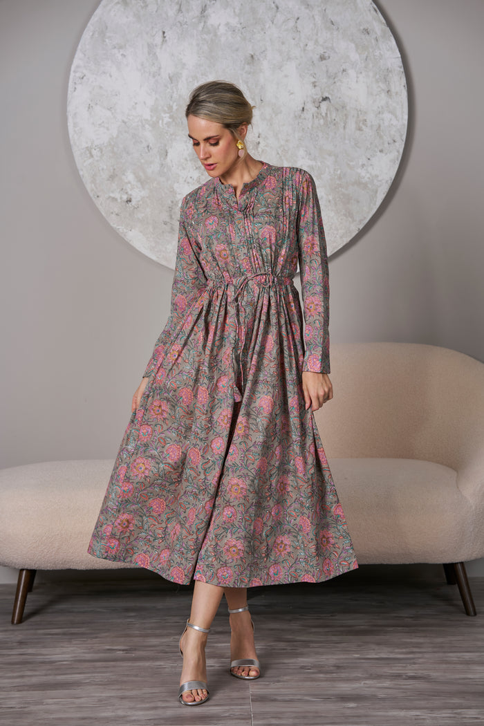 Grey Gloria Shirt Dress, dresses, front