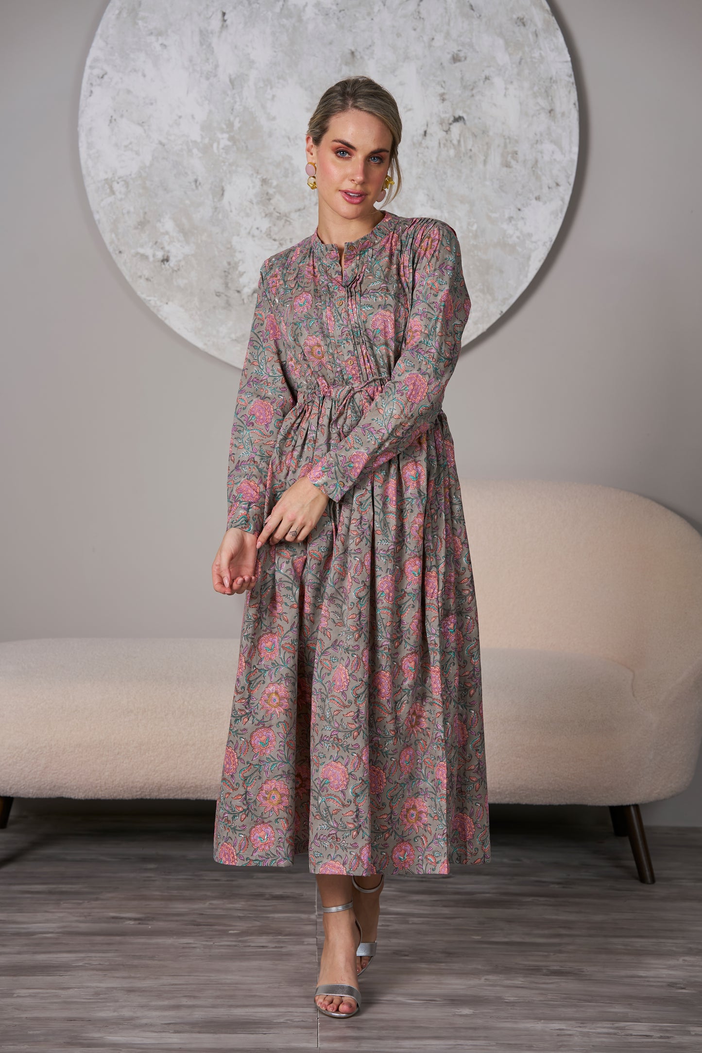 Grey Gloria Shirt Dress, dresses, front fun