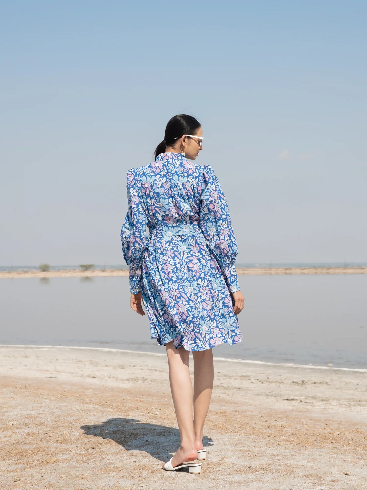 Blue Short Tier Dress