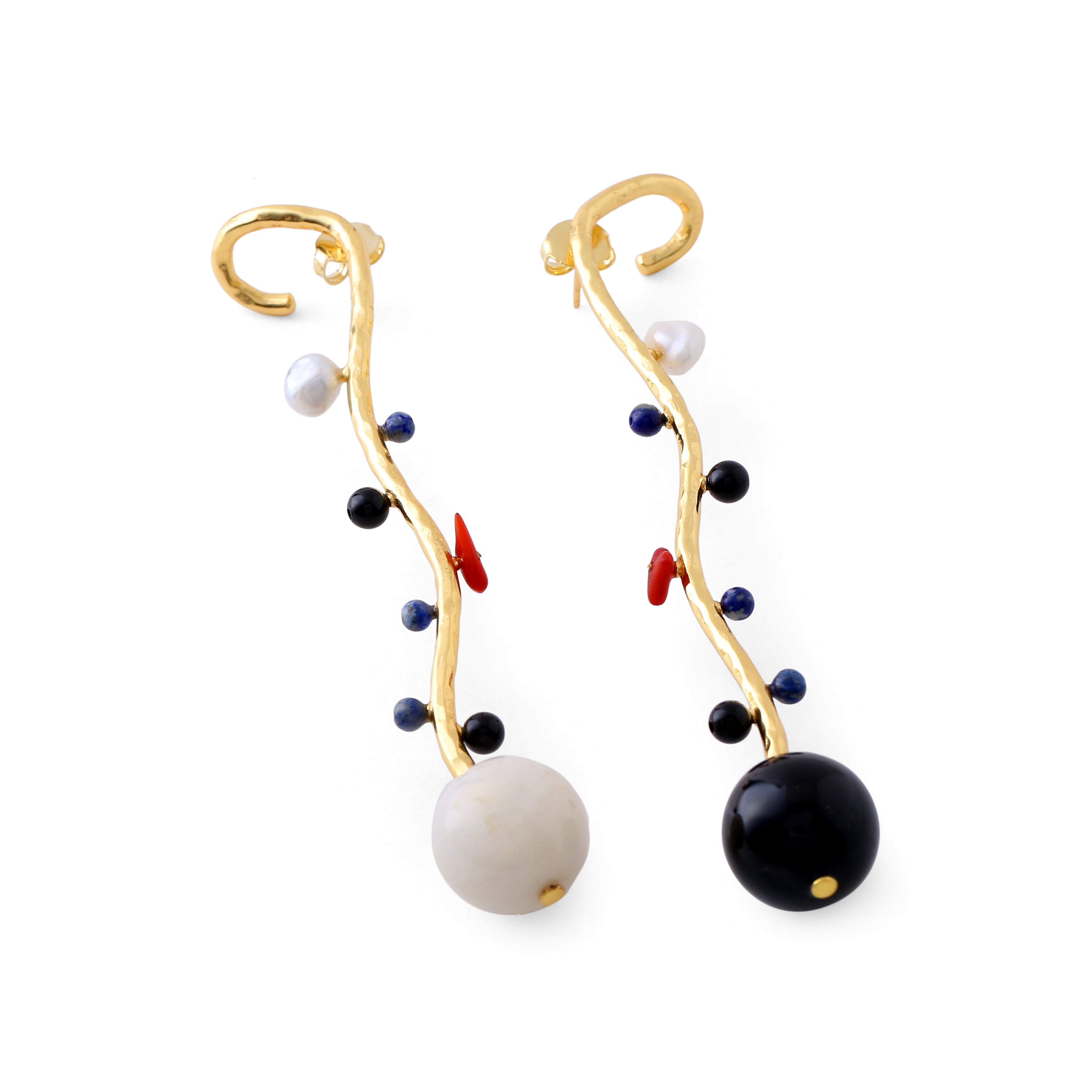 Rhythm of Soul Earrings_Oversized Earrings_Statement Earrings_Side view