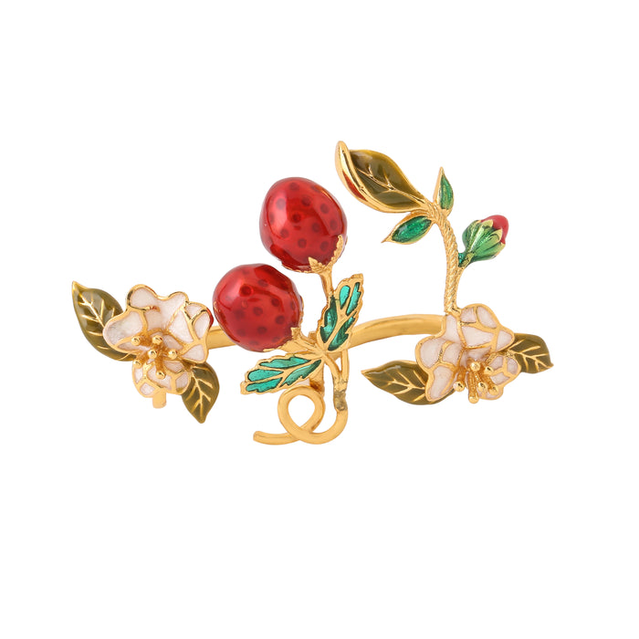 Spring Garden Double Finger Ring_top