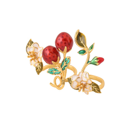 Spring Garden Double Finger Ring_side