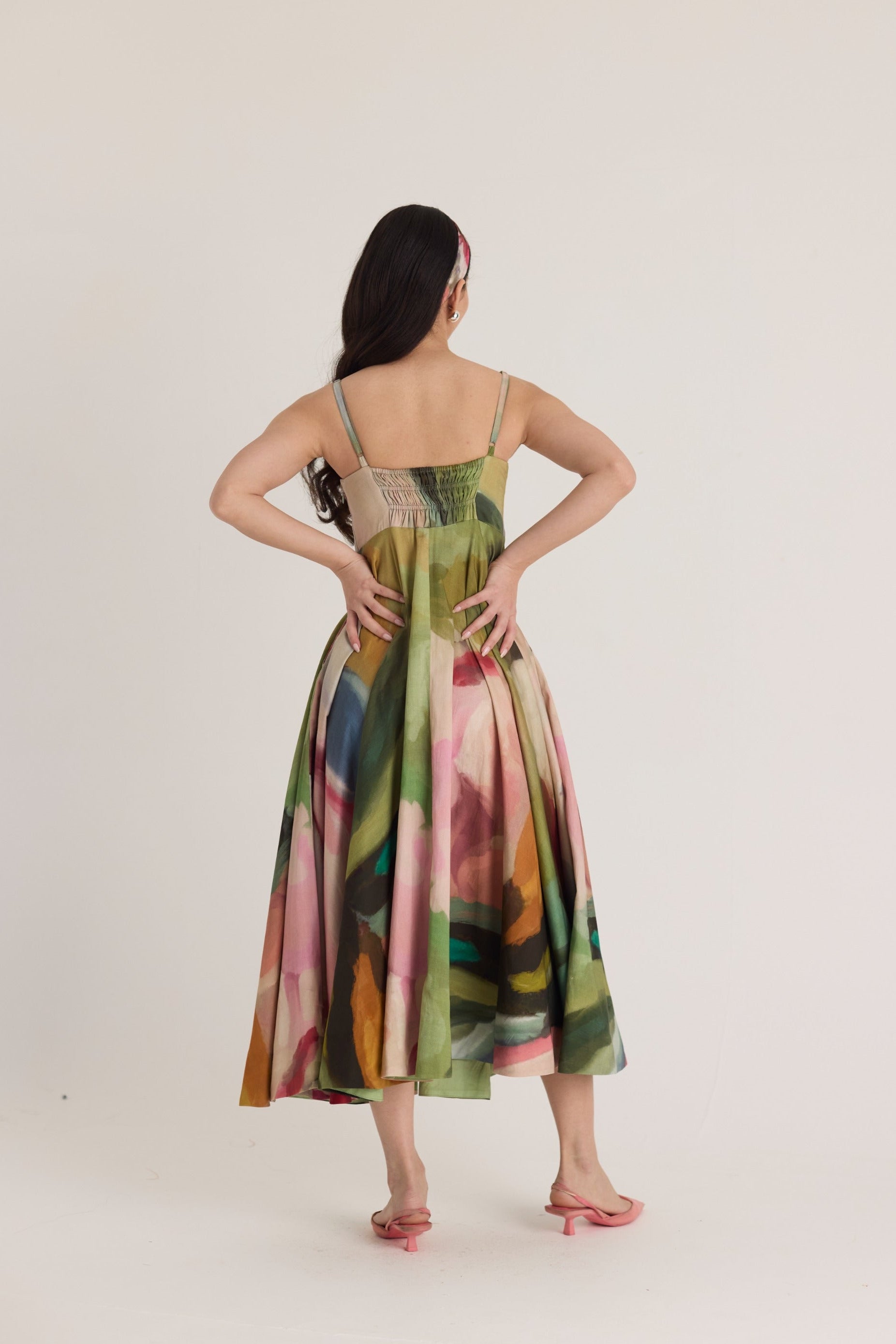 tilly midi dress Significant Other Tilly Midi Dress in Pine Floral