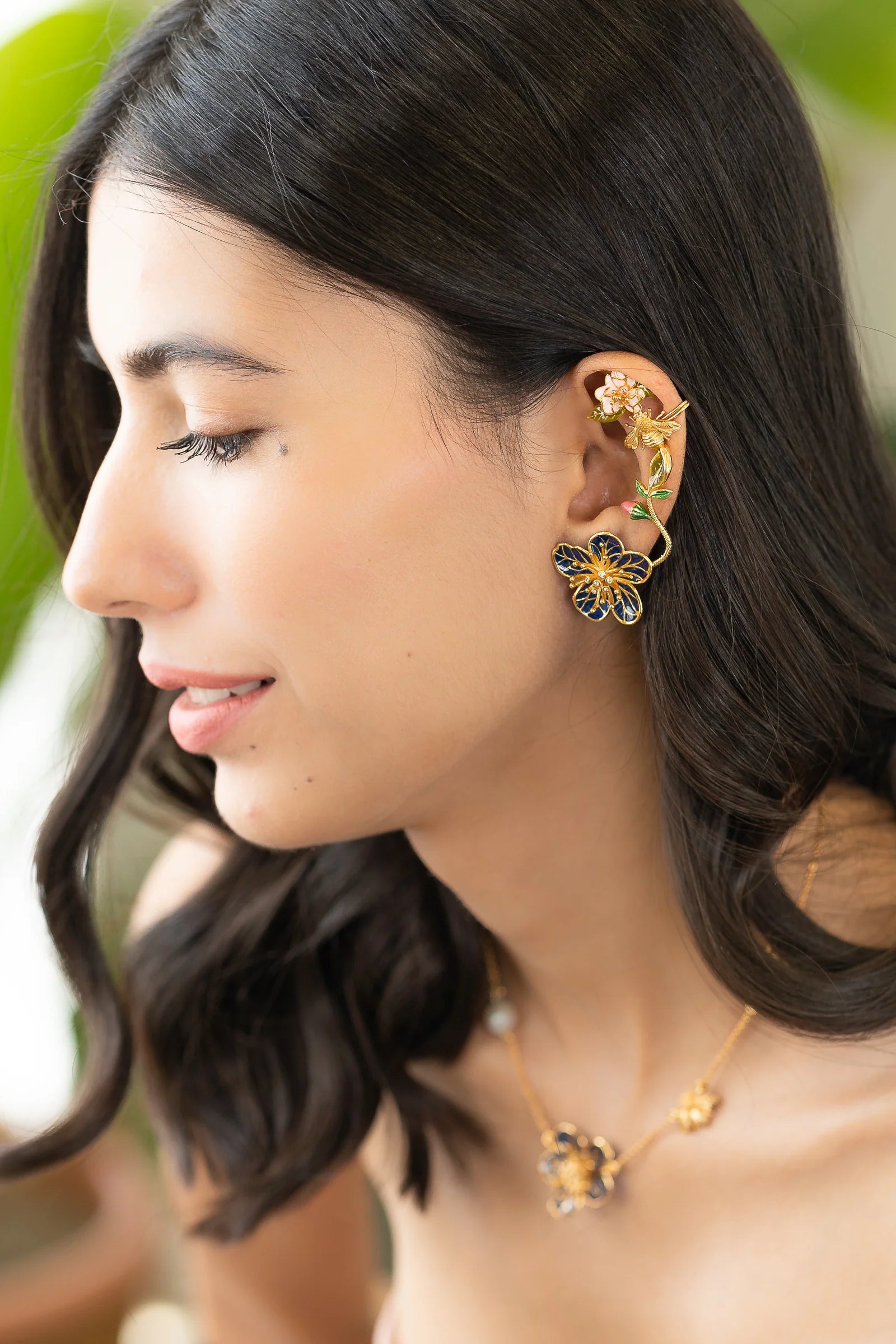 Wildflower Blossom Ear Cuff
